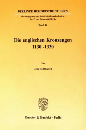 Röhrkasten |  Die englischen Kronzeugen 1130¿1330. | Buch |  Sack Fachmedien