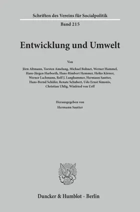 Sautter |  Entwicklung und Umwelt. | Buch |  Sack Fachmedien
