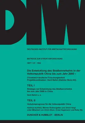 / |  Die Entwicklung des Straßenverkehrs in der Volksrepublik China bis zum Jahr 2000. | Buch |  Sack Fachmedien