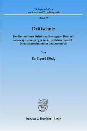 König |  Drittschutz. | Buch |  Sack Fachmedien