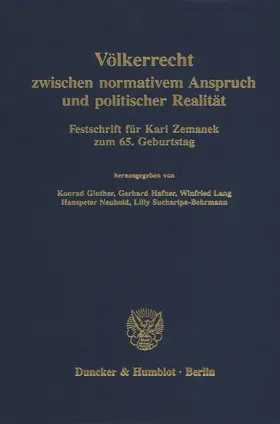 Ginther / Hafner / Lang |  Völkerrecht zwischen normativem Anspruch und politischer Realität. | Buch |  Sack Fachmedien