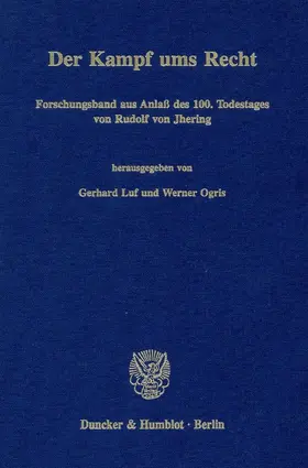 Luf / Ogris |  Der Kampf ums Recht. | Buch |  Sack Fachmedien