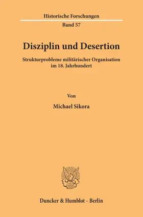 Sikora |  Disziplin und Desertion. | Buch |  Sack Fachmedien