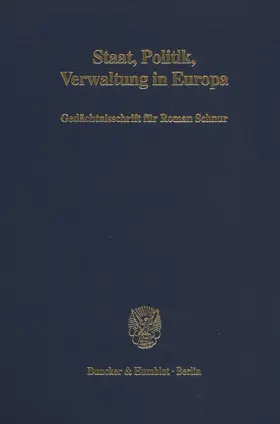Morsey / Quaritsch / Siedentopf |  Staat, Politik, Verwaltung in Europa. | Buch |  Sack Fachmedien