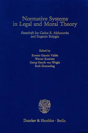 Garzón Valdés / Krawietz / Wright |  Normative Systems in Legal and Moral Theory. | Buch |  Sack Fachmedien