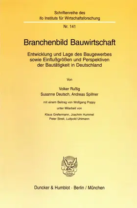 Rußig / Deutsch / Spillner |  Branchenbild Bauwirtschaft. | Buch |  Sack Fachmedien