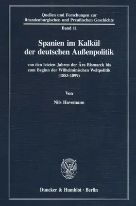 Havemann |  Spanien im Kalkül der deutschen Außenpolitik | Buch |  Sack Fachmedien