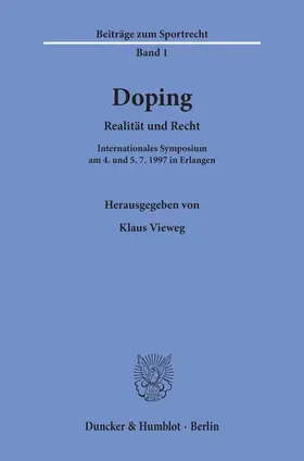 Vieweg |  Doping. | Buch |  Sack Fachmedien
