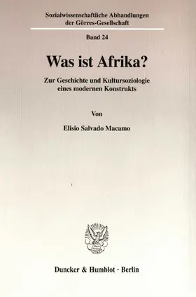 Macamo | Was ist Afrika? | Buch | 978-3-428-09710-4 | www2.sack.de