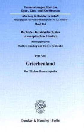 Hamouzopoulos / Hadding / Schneider |  Griechenland. | Buch |  Sack Fachmedien