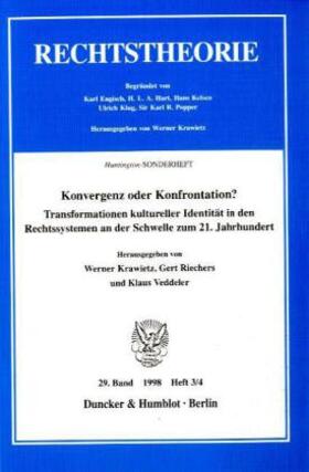Krawietz / Riechers / Veddeler |  Konvergenz oder Konfrontation? | Buch |  Sack Fachmedien