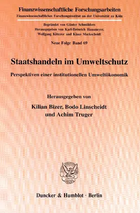 Bizer / Linscheidt / Truger |  Staatshandeln im Umweltschutz. | Buch |  Sack Fachmedien