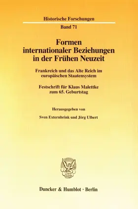 Externbrink / Ulbert |  Formen internationaler Beziehungen in der Frühen Neuzeit. | Buch |  Sack Fachmedien