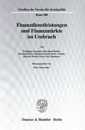 Oberender |  Finanzdienstleistungen und Finanzmärkte im Umbruch. | Buch |  Sack Fachmedien