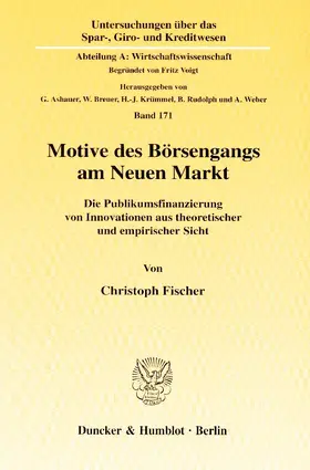 Fischer |  Motive des Börsengangs am Neuen Markt. | Buch |  Sack Fachmedien