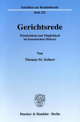 Seibert |  Gerichtsrede. | Buch |  Sack Fachmedien
