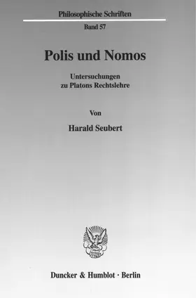 Seubert |  Polis und Nomos | Buch |  Sack Fachmedien