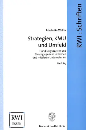 Welter |  Strategien, KMU und Umfeld. | Buch |  Sack Fachmedien