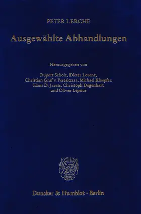 Lorenz / Lepsius / Degenhart |  Ausgewählte Abhandlungen. | Buch |  Sack Fachmedien