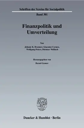 Genser |  Finanzpolitik und Umverteilung | Buch |  Sack Fachmedien