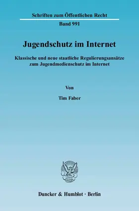 Faber |  Jugendschutz im Internet | Buch |  Sack Fachmedien