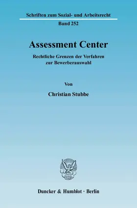 Stubbe |  Assessment Center | Buch |  Sack Fachmedien