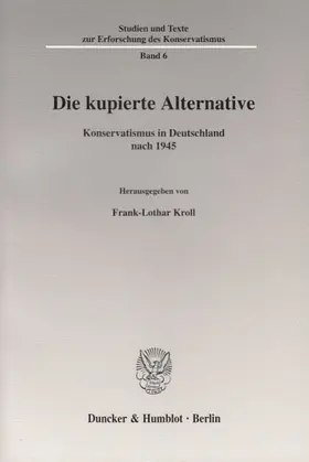 Kroll |  Die kupierte Alternative. | Buch |  Sack Fachmedien