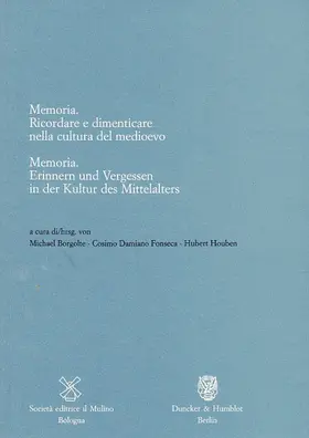 Borgolte / Fonseca / Houben |  Memoria /Memoria | Buch |  Sack Fachmedien