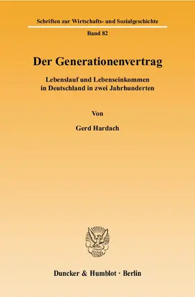 Hardach |  Der Generationenvertrag. | Buch |  Sack Fachmedien