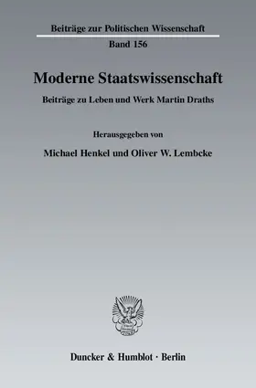 Henkel / Lembcke |  Moderne Staatswissenschaft | Buch |  Sack Fachmedien