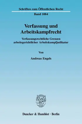 Engels | Verfassung und Arbeitskampfrecht. | Buch | 978-3-428-12617-0 | www2.sack.de