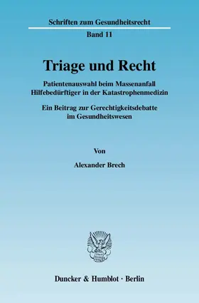 Brech |  Triage und Recht. | Buch |  Sack Fachmedien