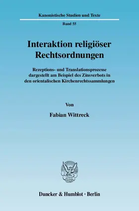 Wittreck |  Interaktion religiöser Rechtsordnungen | Buch |  Sack Fachmedien