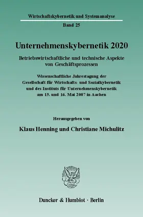 Henning / Michulitz |  Unternehmenskybernetik 2020 | Buch |  Sack Fachmedien