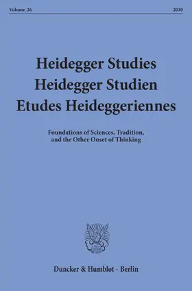 Emad / Herrmann / David |  Heidegger Studies / Heidegger Studien / Etudes Heideggeriennes | Buch |  Sack Fachmedien