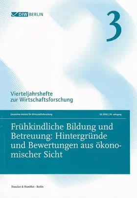  Vierteljahrshefte zur Wirtschaftsforschung 2010/3 | Buch |  Sack Fachmedien