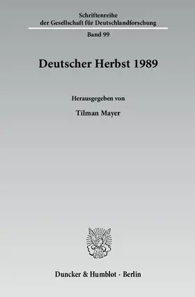 Mayer | Deutscher Herbst 1989. | Buch | 978-3-428-13499-1 | www2.sack.de