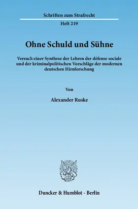 Ruske |  Ohne Schuld und Sühne | Buch |  Sack Fachmedien