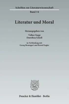 Kapp / Scholl |  Literatur und Moral. | Buch |  Sack Fachmedien