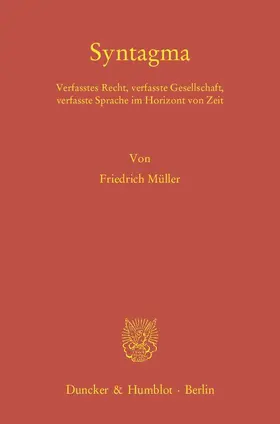 Müller |  Syntagma | Buch |  Sack Fachmedien