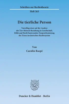 Raspé |  Die tierliche Person | Buch |  Sack Fachmedien