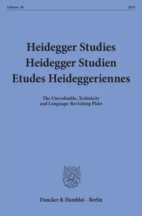 Emad / Herrmann / Coriando |  Heidegger Studies - Heidegger Studien - Etudes Heideggeriennes. | Buch |  Sack Fachmedien