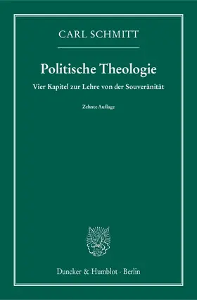 Schmitt |  Politische Theologie | Buch |  Sack Fachmedien