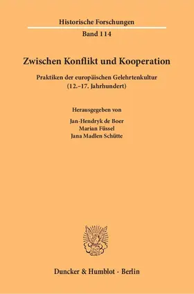 Schütte / Boer / Füssel |  Zwischen Konflikt und Kooperation. | Buch |  Sack Fachmedien