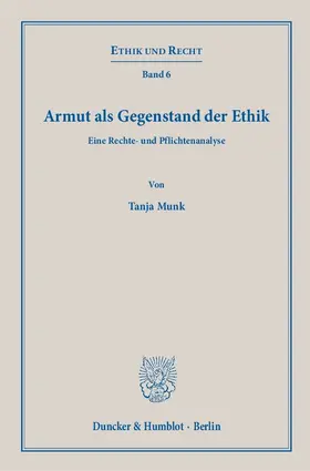 Munk |  Armut als Gegenstand der Ethik | Buch |  Sack Fachmedien