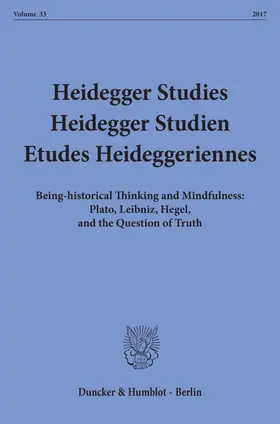 Herrmann / Emad / Coriando |  Heidegger Studies - Heidegger Studien - Etudes Heideggeriennes. | Buch |  Sack Fachmedien