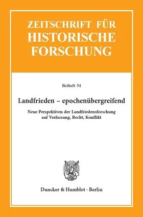 Baumbach / Carl |  Landfrieden – epochenübergreifend. | Buch |  Sack Fachmedien