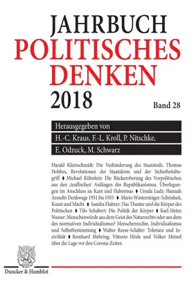 Kraus / Kroll / Nitschke |  Politisches Denken. Jahrbuch 2018. | Buch |  Sack Fachmedien