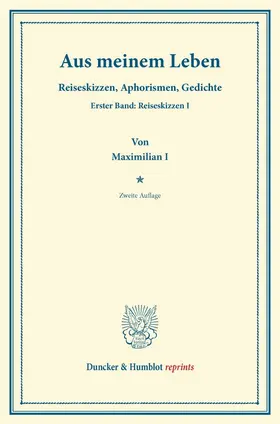  Aus meinem Leben | Buch |  Sack Fachmedien