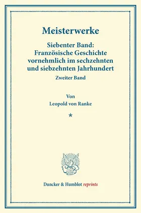 Ranke |  Meisterwerke. | Buch |  Sack Fachmedien